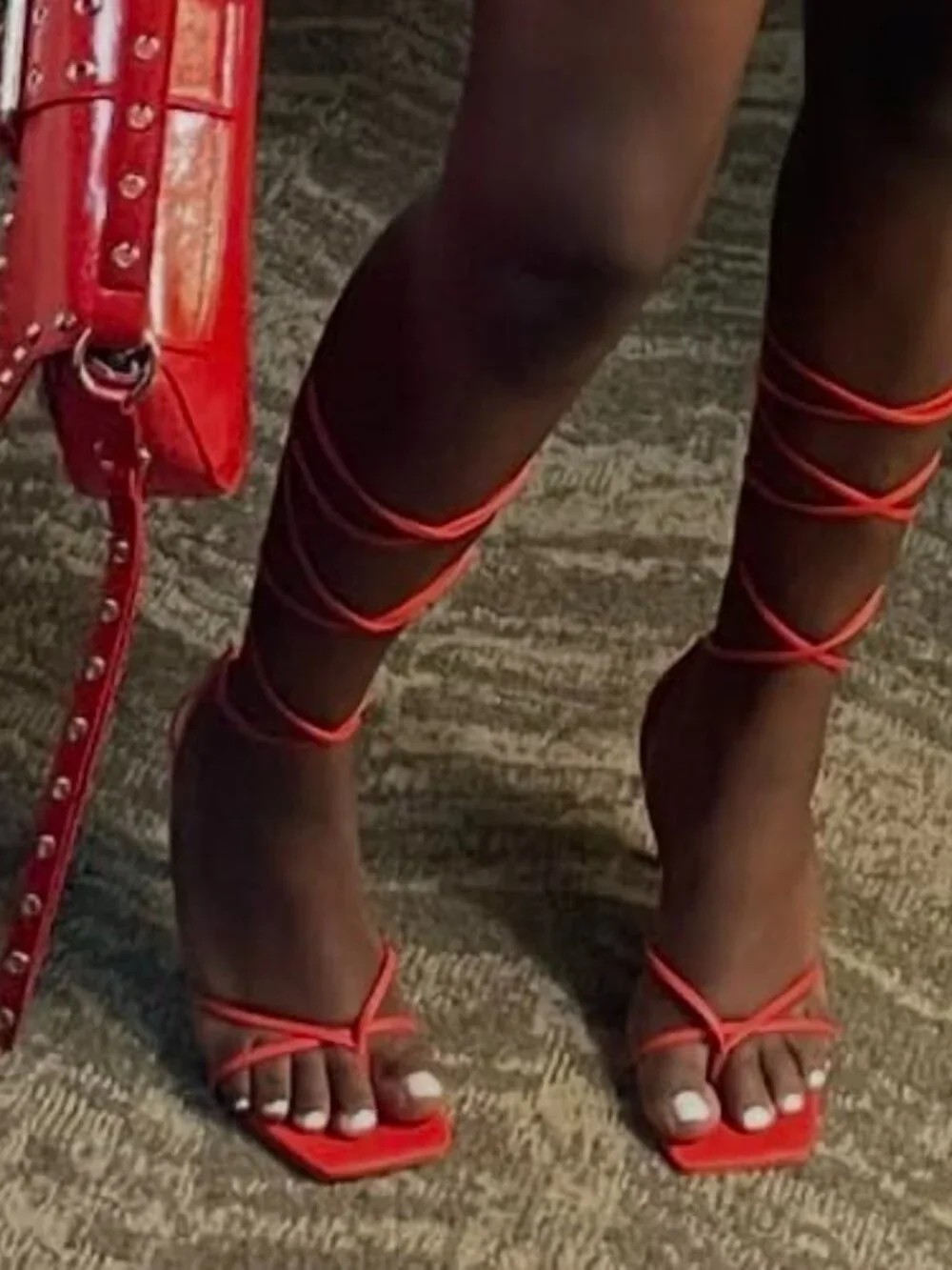 Summer Lace Up Heeled Sandals